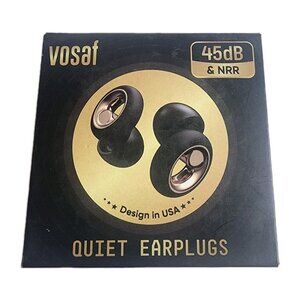 VOSAF Quiet Earplugs 45dB & NRR Model SE-01 Black